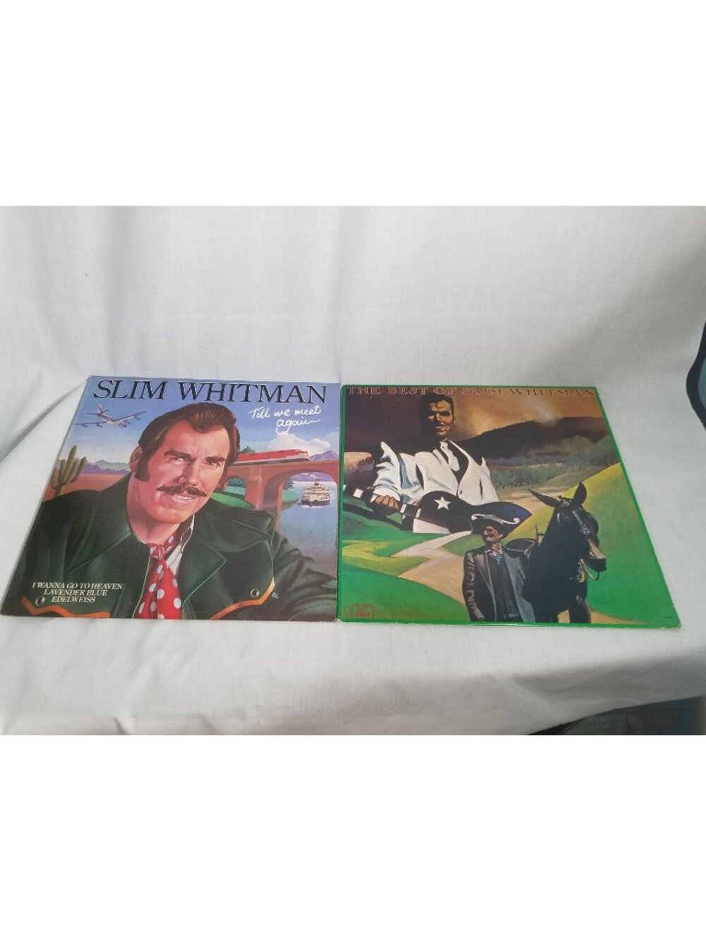 Set Of Slim Whitman Vinyl Albums "Tell We Meet Again" & "Best of album"